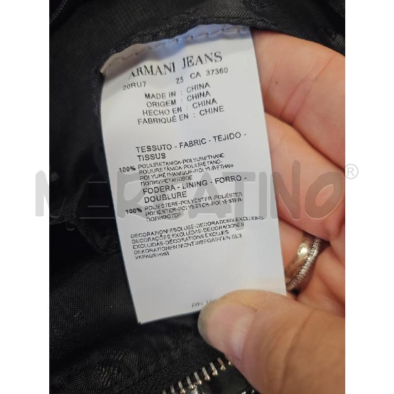BORSA DONNA ARMANI JEANS NERA COCCO LUCIDA TOTE | Mercatino dell'Usato Salerno torrione 3