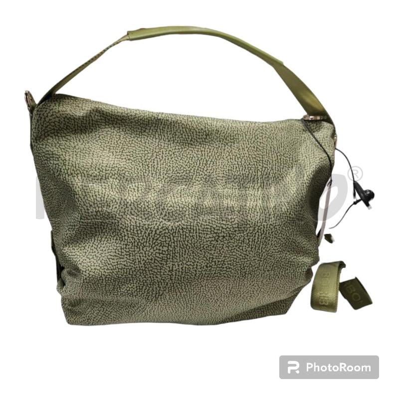 BORSA DONNA BORBONESE VERDE CHIARO MEDIUM Mercatino dell Usato