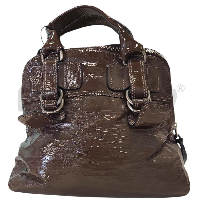 BORSA DONNA CHLOÉ BAY BAG MARRONE VERNICIATA | Mercatino dell'Usato Salerno torrione 2
