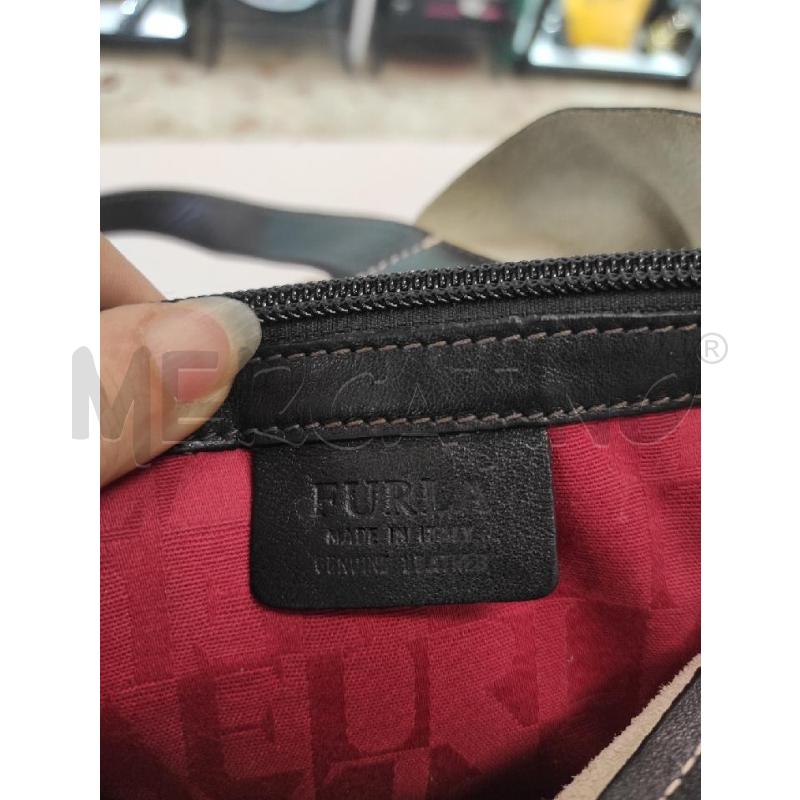 BORSA DONNA FURLA PELLE STAMPA LEOPARDATA PICCOLA TASCA ROSSA | Mercatino dell'Usato Salerno torrione 2