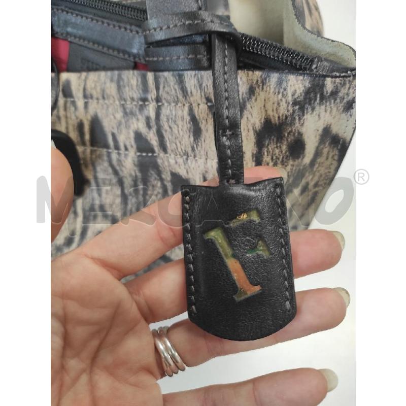 BORSA DONNA FURLA PELLE STAMPA LEOPARDATA PICCOLA TASCA ROSSA | Mercatino dell'Usato Salerno torrione 3