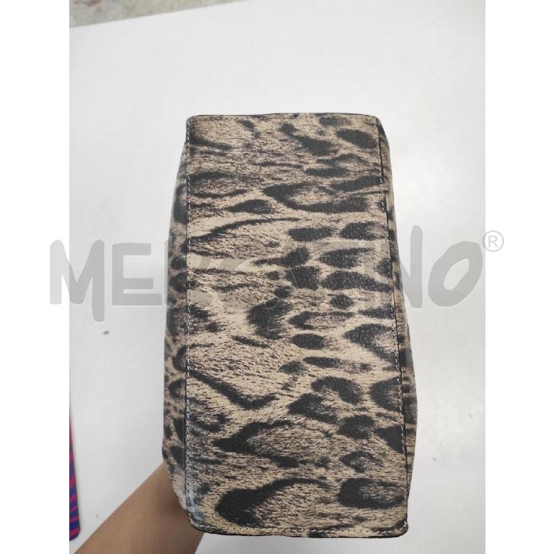 BORSA DONNA FURLA PELLE STAMPA LEOPARDATA PICCOLA TASCA ROSSA | Mercatino dell'Usato Salerno torrione 5