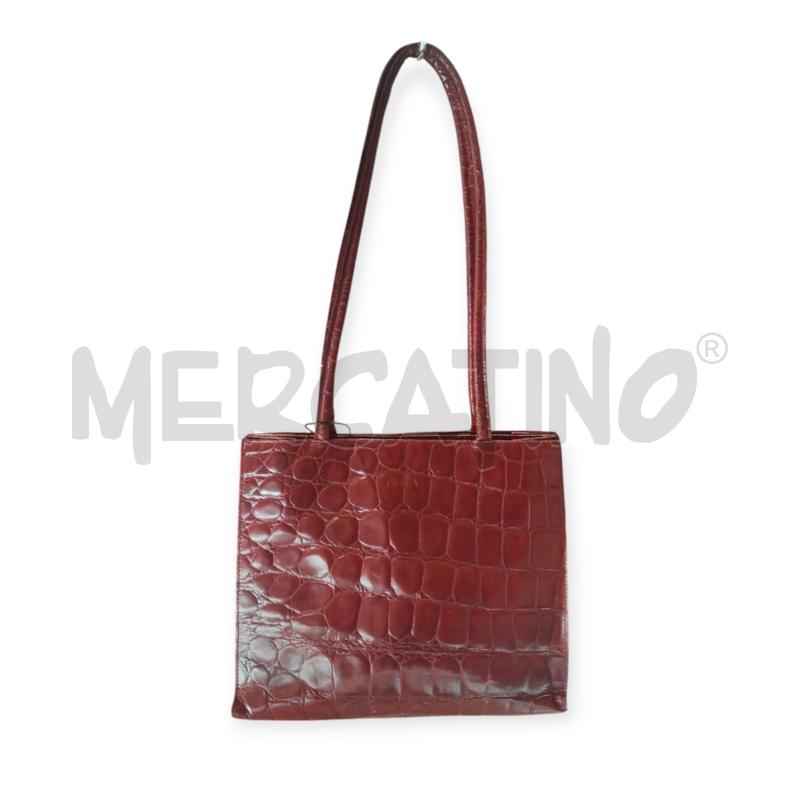 BORSA DONNA FURLA ROSSA COCCODRILLO | Mercatino dell'Usato Salerno torrione 2
