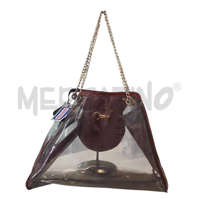 BORSA DONNA GATTINONI DA MARE PLASTICA TRASPARENTE | Mercatino dell'Usato Salerno torrione 2