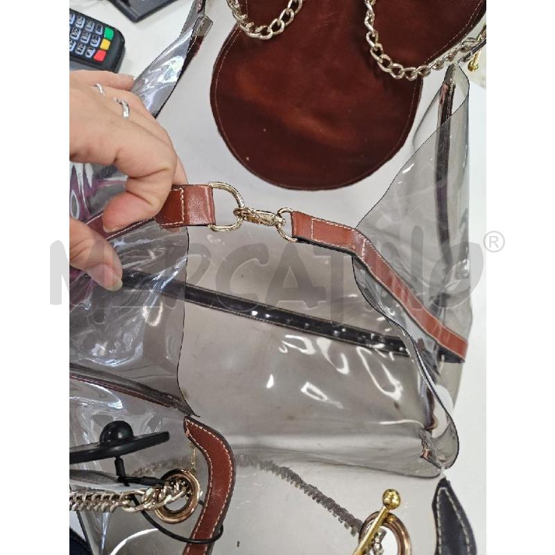 BORSA DONNA GATTINONI DA MARE PLASTICA TRASPARENTE | Mercatino dell'Usato Salerno torrione 3