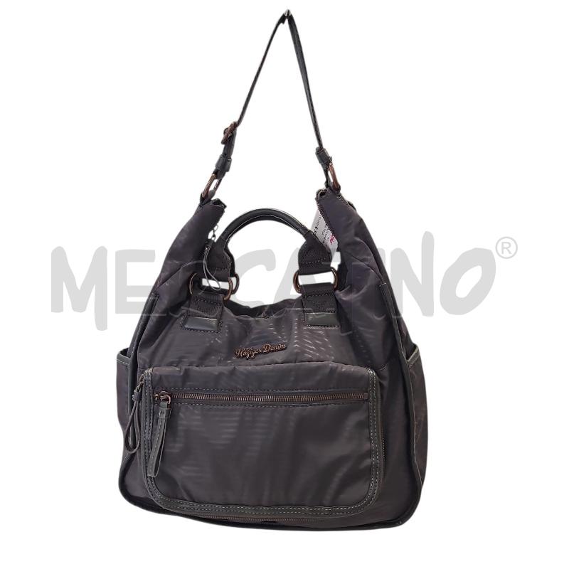 BORSA DONNA HILFIGER GRIGIA TELA | Mercatino dell'Usato Salerno torrione 1