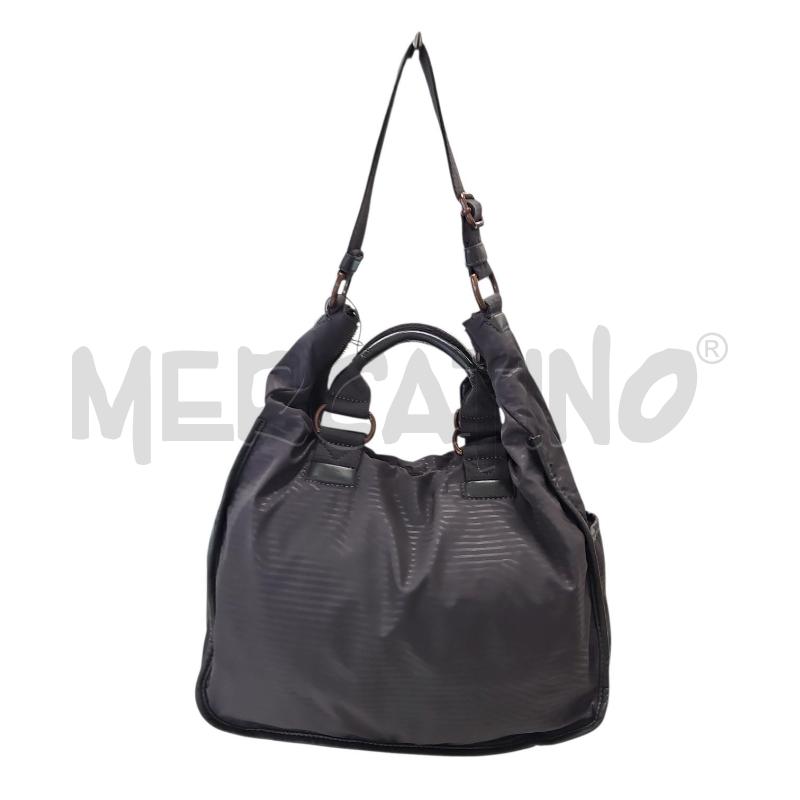 BORSA DONNA HILFIGER GRIGIA TELA | Mercatino dell'Usato Salerno torrione 2