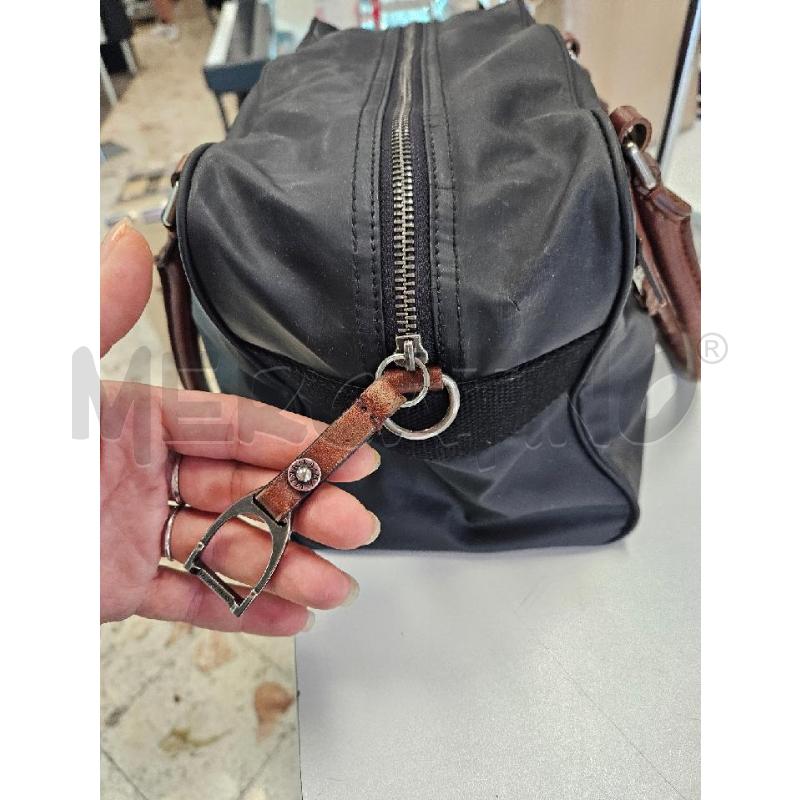 BORSA DONNA LA MARTINA NYLON NERO E PELLE | Mercatino dell'Usato Salerno torrione 3