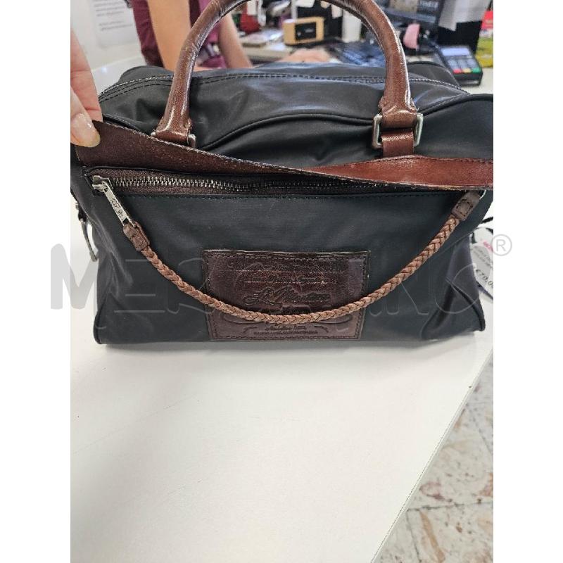 BORSA DONNA LA MARTINA NYLON NERO E PELLE | Mercatino dell'Usato Salerno torrione 4