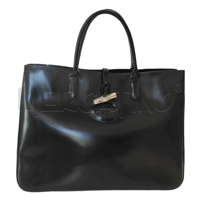 BORSA DONNA LONGCHAMP NERA PELLE  | Mercatino dell'Usato Salerno torrione 1