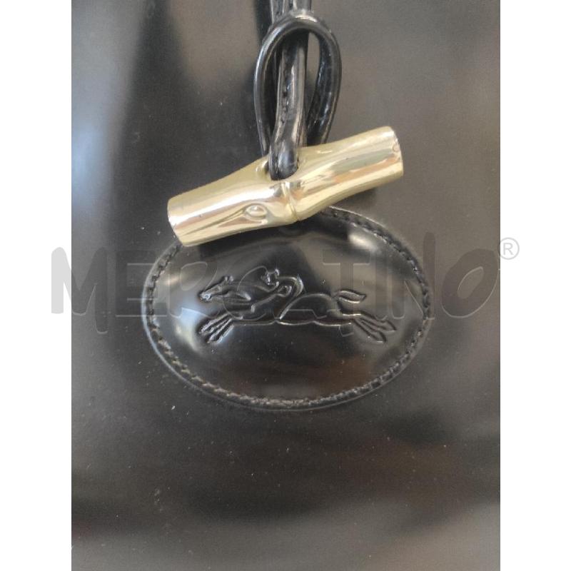 BORSA DONNA LONGCHAMP NERA PELLE  | Mercatino dell'Usato Salerno torrione 2