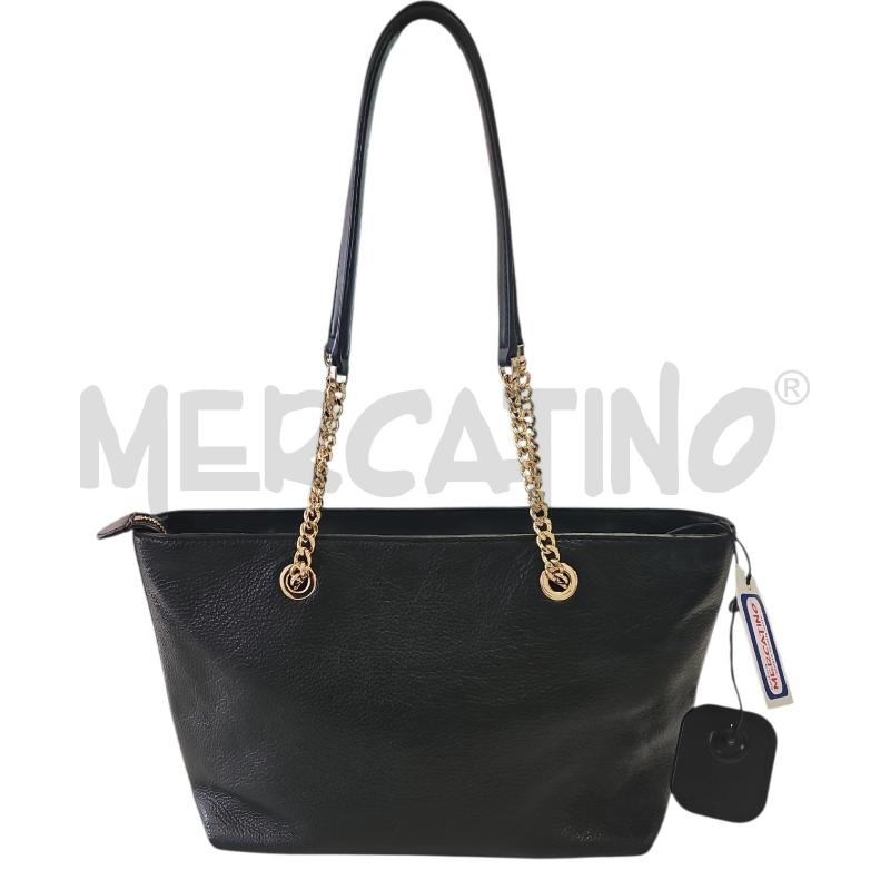 BORSA DONNA MICHAEL KORS NERA TOTE NERA CATENA | Mercatino dell'Usato Salerno torrione 2