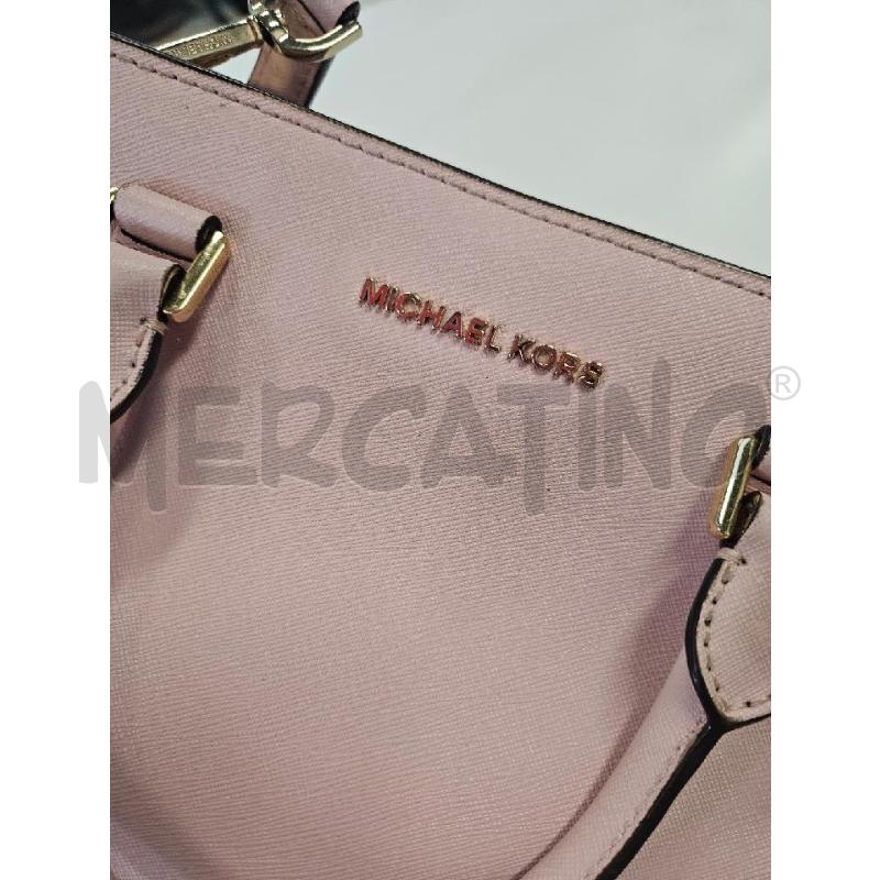 BORSA DONNA MICHAEL KORS ROSA CHIARO CON TRACOLLA | Mercatino dell'Usato Salerno torrione 3