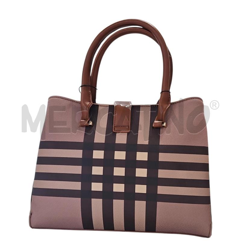 BORSA DONNA PIERRE CARDIN TARTAN MARRONE NUOVA CARTELLINATA | Mercatino dell'Usato Salerno torrione 2
