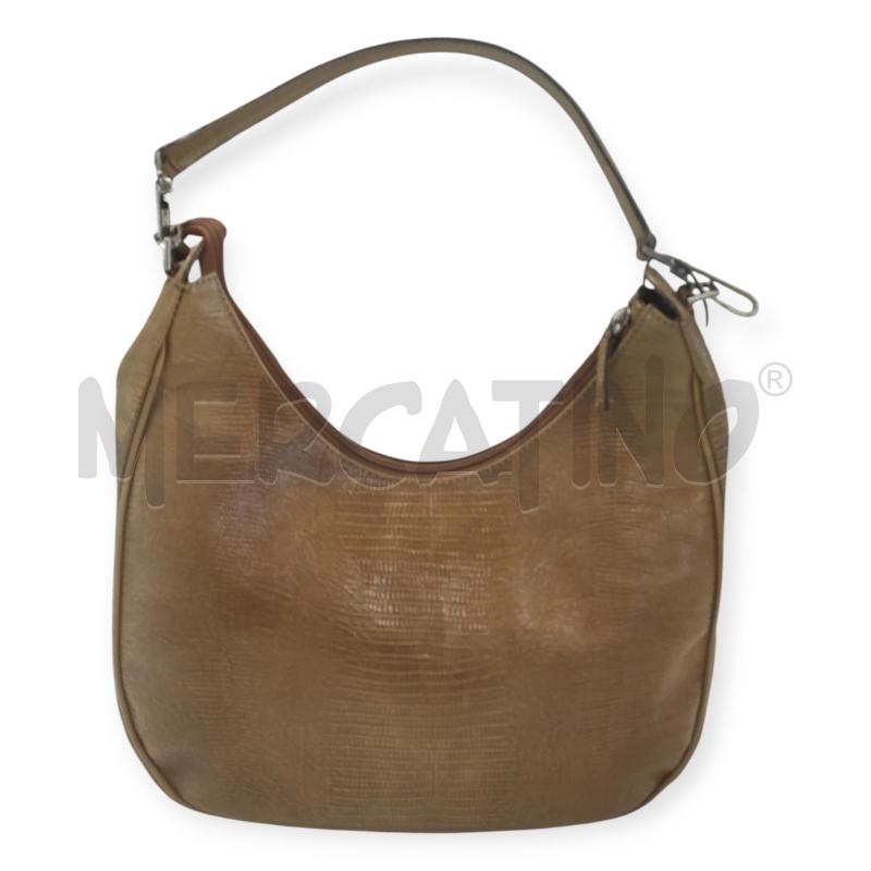 BORSA DONNA POLLINI MARRONCINO HOBO DUSTBAG E CERTIFICATO | Mercatino dell'Usato Salerno torrione 1