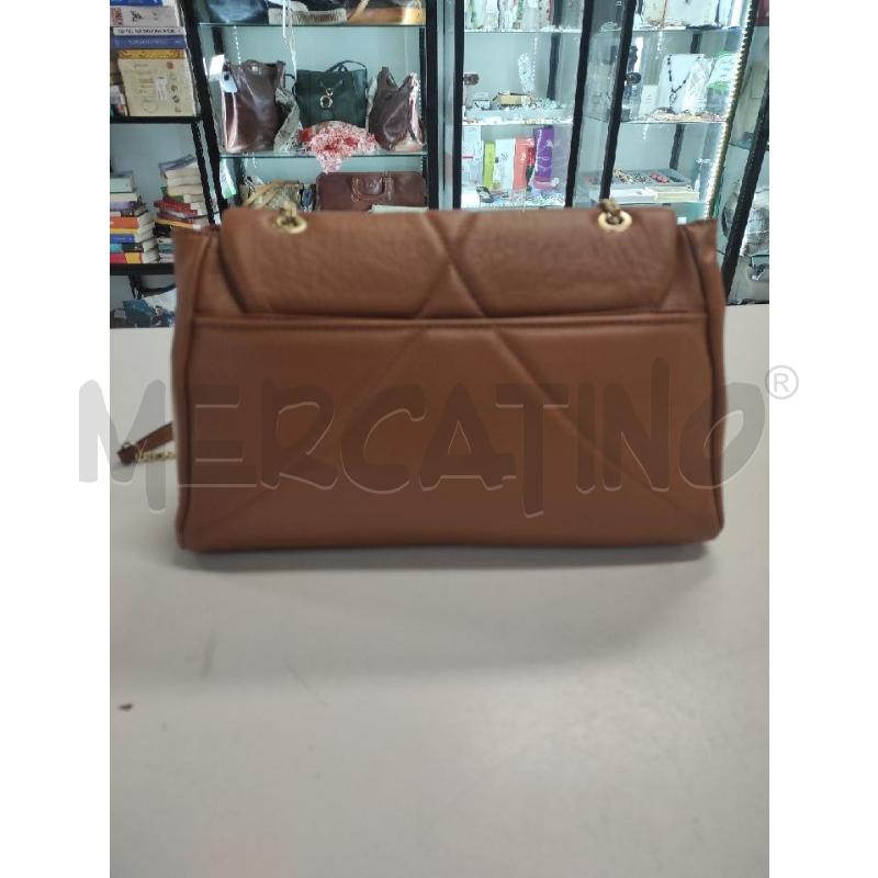 BORSA DONNA PULICATI MARRONE PELLE  | Mercatino dell'Usato Salerno torrione 2