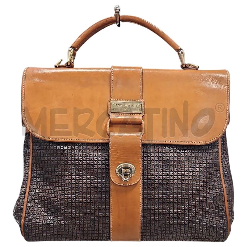 BORSA DONNA TED LAPIDUS PELLE TRAMA LOGO | Mercatino dell'Usato Salerno torrione 1