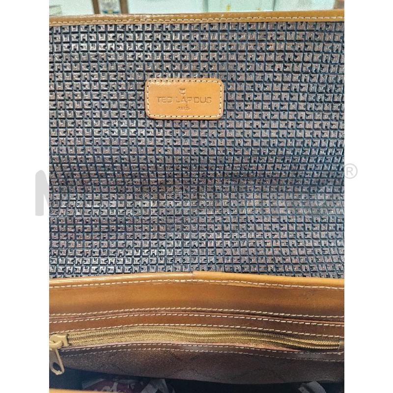 BORSA DONNA TED LAPIDUS PELLE TRAMA LOGO | Mercatino dell'Usato Salerno torrione 5