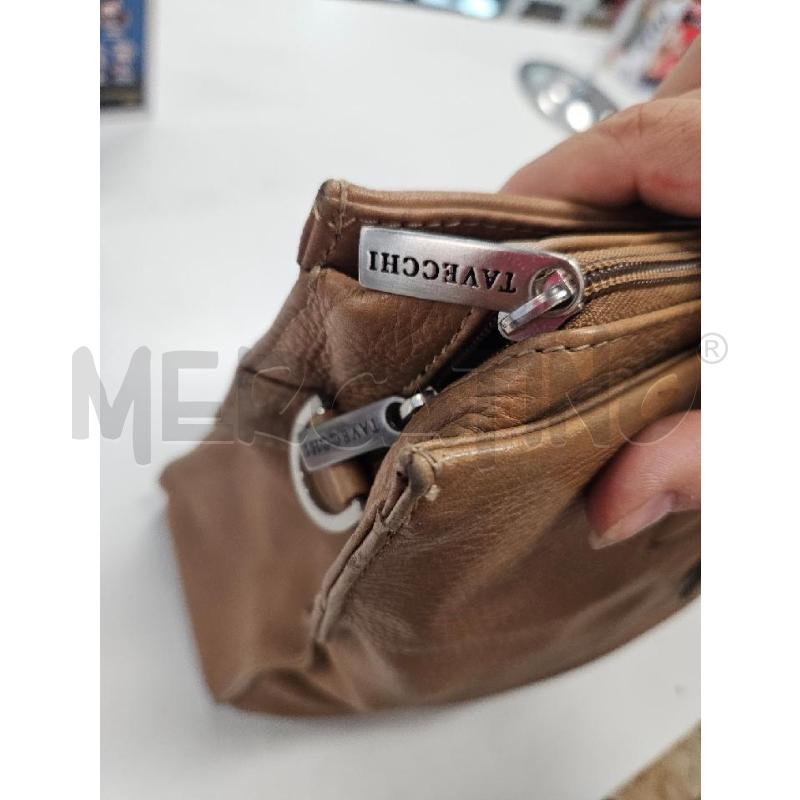 BORSA DONNA TRAVECCHI MARRONE PELLE  | Mercatino dell'Usato Salerno torrione 4