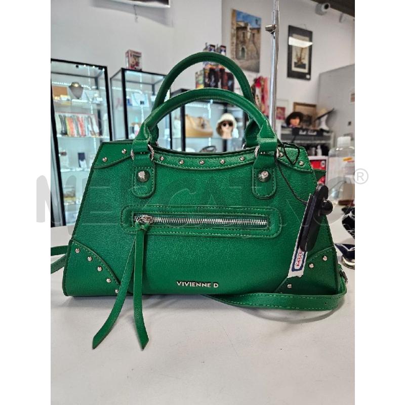 BORSA DONNA VIVIENNE D VERDE CON BORCHIE | Mercatino dell'Usato Salerno torrione 3