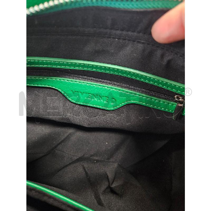 BORSA DONNA VIVIENNE D VERDE CON BORCHIE | Mercatino dell'Usato Salerno torrione 4