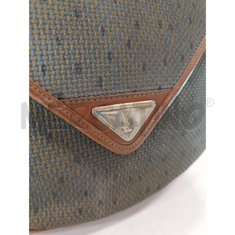 BORSA DONNA YVES SAINT LAURENT TESSUTO E PELLE  | Mercatino dell'Usato Salerno torrione 2