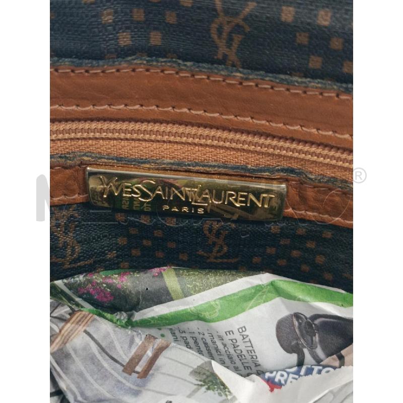 BORSA DONNA YVES SAINT LAURENT TESSUTO E PELLE  | Mercatino dell'Usato Salerno torrione 3