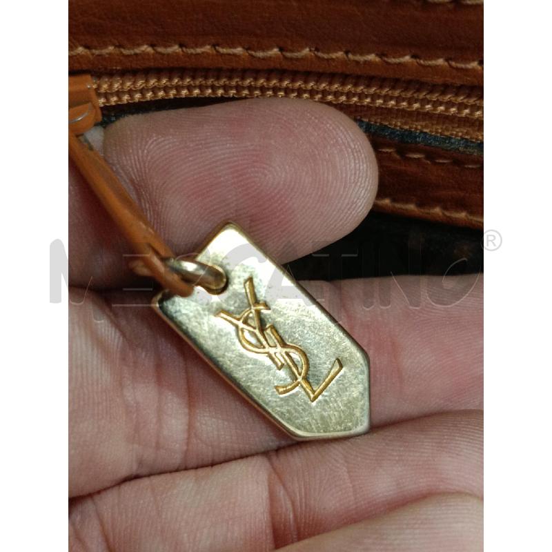 BORSA DONNA YVES SAINT LAURENT TESSUTO E PELLE  | Mercatino dell'Usato Salerno torrione 4