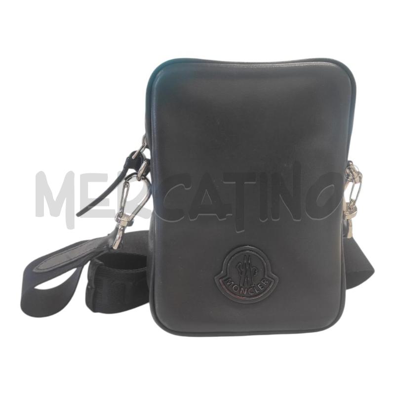 BORSELLO UOMO MONCLER NERO PELLE  | Mercatino dell'Usato Salerno torrione 1