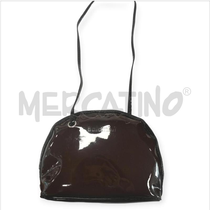 BORSETTA DONNA BALDININI MARRONE LACCATA | Mercatino dell'Usato Salerno torrione 1