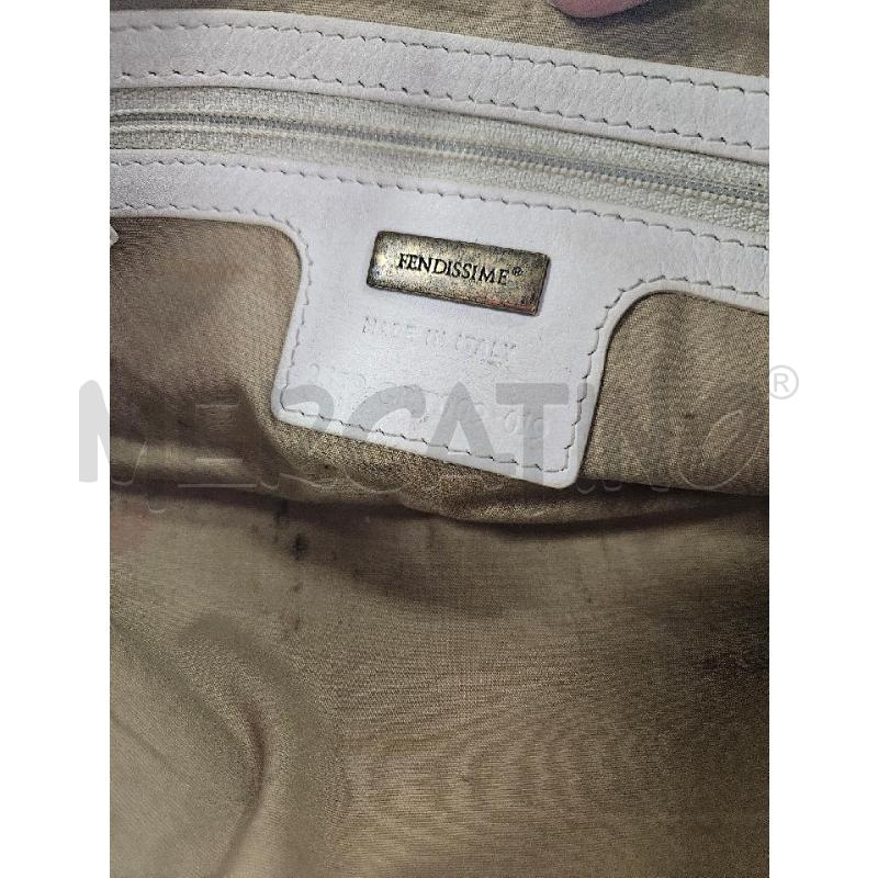 BORSETTA DONNA FENDISSIME BEIGE SQUAME A BAGUETTE | Mercatino dell'Usato Salerno torrione 3