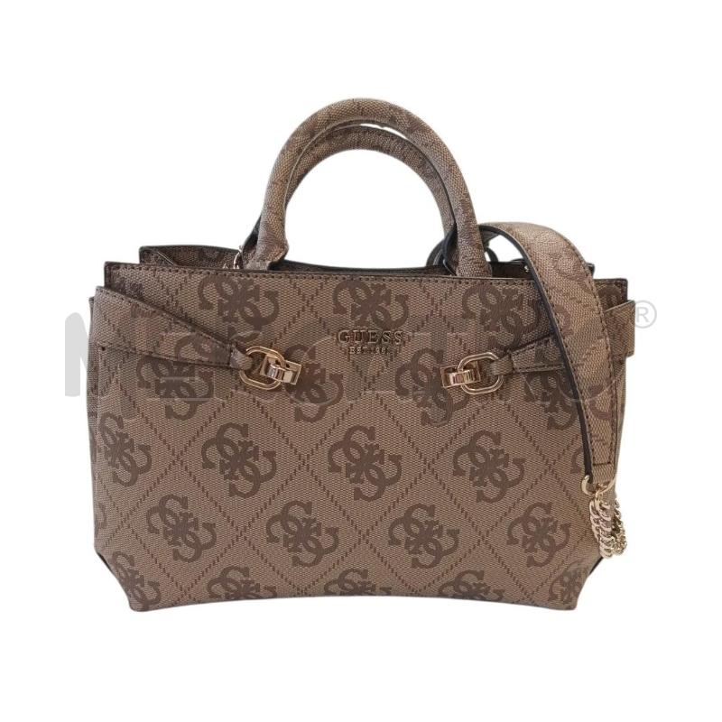 BORSETTA DONNA GUESS MARRONE MONOGRAM ROSA | Mercatino dell'Usato Salerno torrione 1
