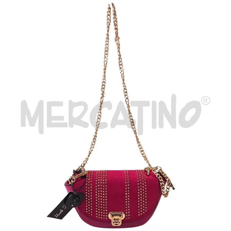BORSETTA DONNA NUMERO VENTIDUE FUCSIA BORCHIE E TRACOLLA | Mercatino dell'Usato Salerno torrione 1