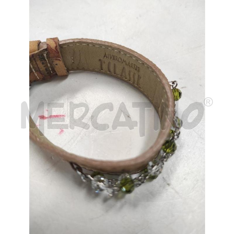 BRACCIALE PRIMA CLASSE ALVIERO MARTINI CON CRISTALLI BIANCHI E VERDI  | Mercatino dell'Usato Salerno torrione 2