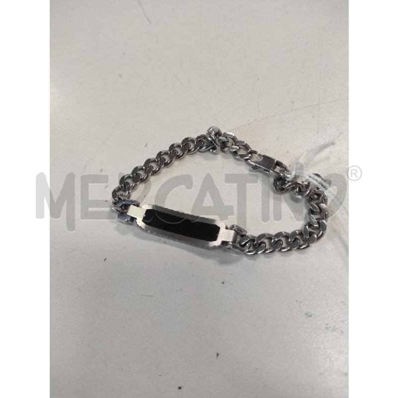 BRACCIALE UOMO YUKIKO CON PIASTRINA NERA | Mercatino dell'Usato Salerno torrione 3