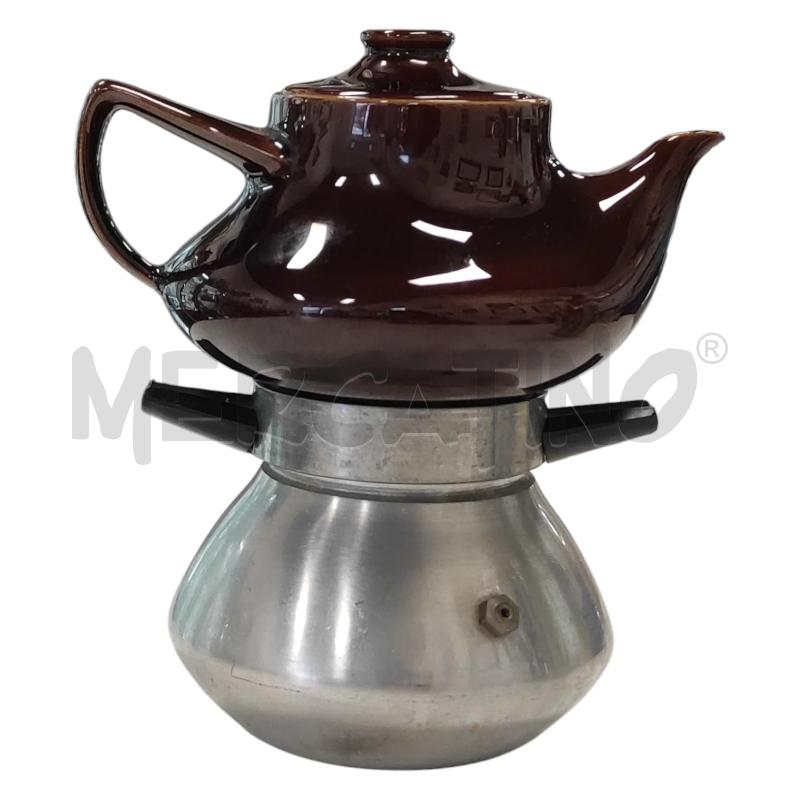 CAFFETTIERA LETIZIA ESPRESSO METALLO E CERAMICA MARRONE | Mercatino dell'Usato Salerno torrione 1