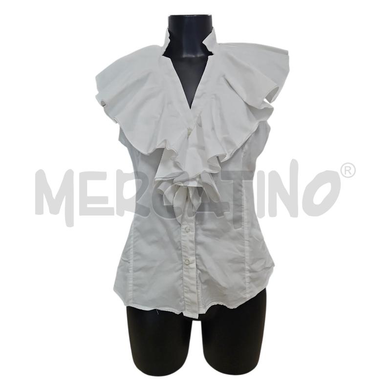 CAMICIA DONNA CAMOMILLA BIANCA SMANICATA ROUCHES TG. 48 | Mercatino dell'Usato Salerno torrione 1