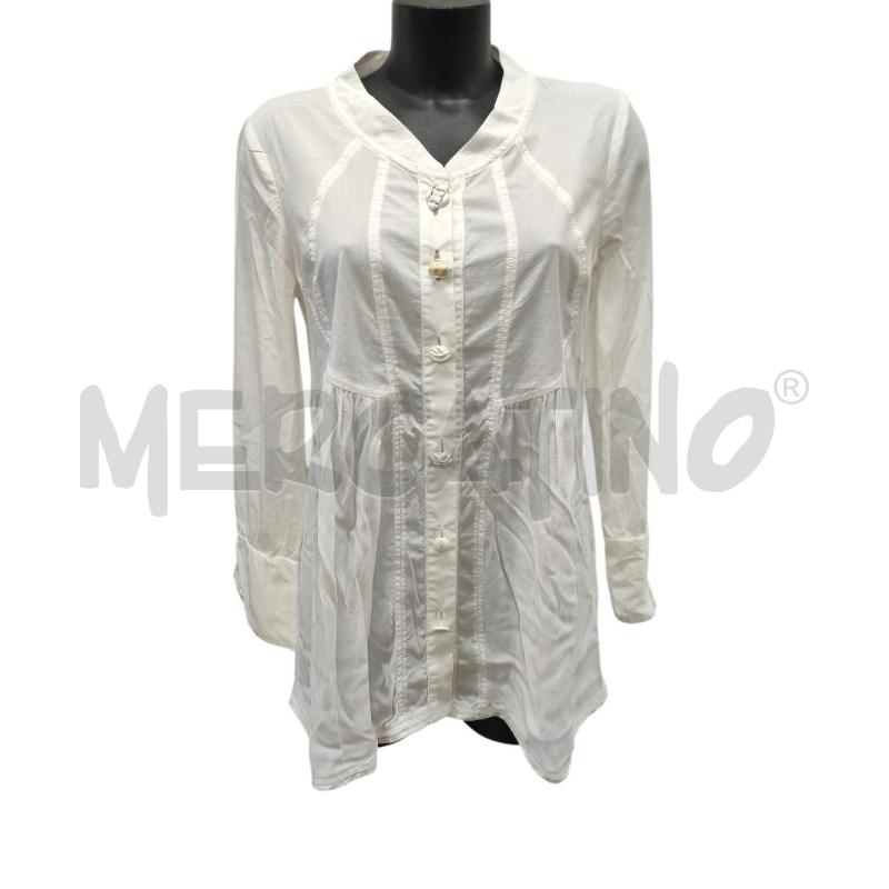 CAMICIA DONNA ELISA CAVALLETTI BIANCA BOHO TG. S | Mercatino dell'Usato Salerno torrione 1