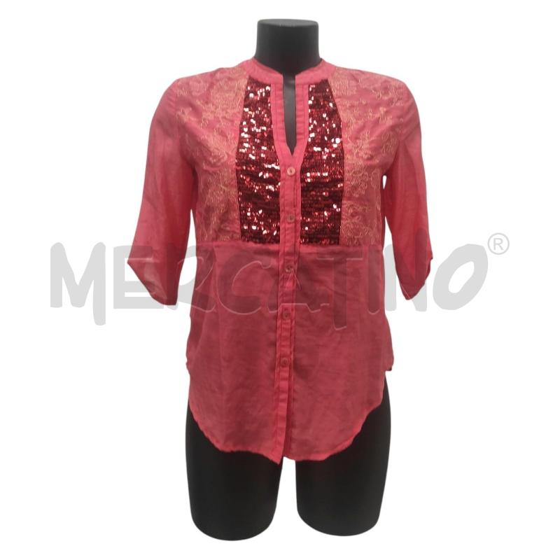 CAMICIA DONNA FAIRLY ROSA COTONE/SETA TG. 42 | Mercatino dell'Usato Salerno torrione 1