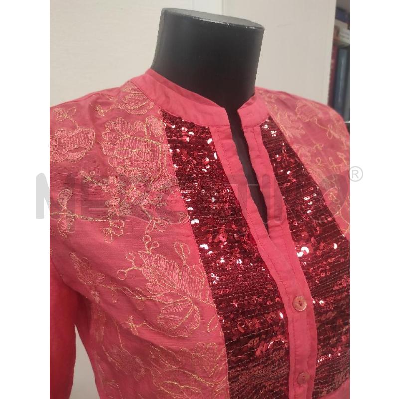 CAMICIA DONNA FAIRLY ROSA COTONE/SETA TG. 42 | Mercatino dell'Usato Salerno torrione 3