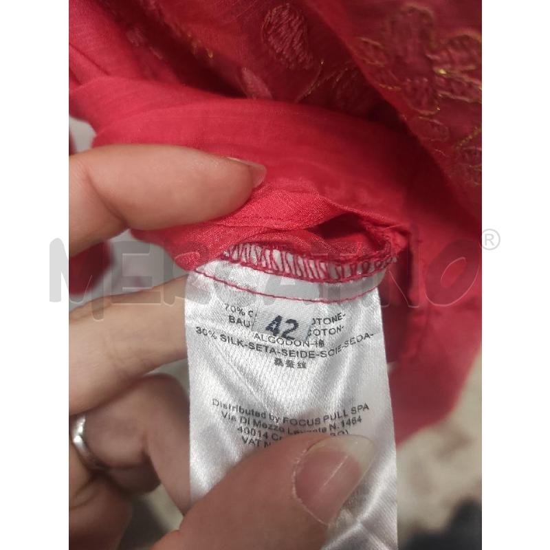 CAMICIA DONNA FAIRLY ROSA COTONE/SETA TG. 42 | Mercatino dell'Usato Salerno torrione 4