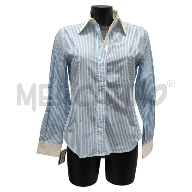 CAMICIA DONNA FAY AZZURRA RIGHE BIANCHE TG. L | Mercatino dell'Usato Salerno torrione 1