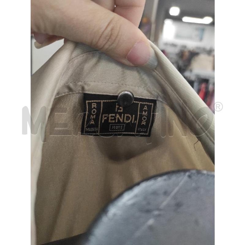 CAMICIA DONNA FENDI BEIGE LUCIDA SMANICATA TG. 42 | Mercatino dell'Usato Salerno torrione 2