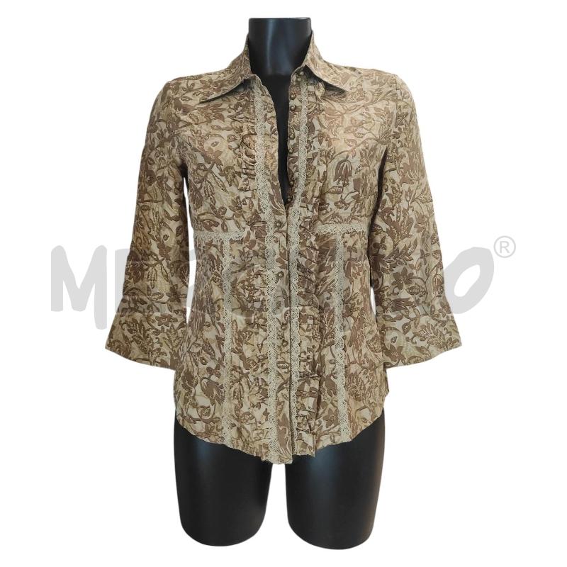 CAMICIA DONNA KAREN MILLEN MARRONE A FANTASIA TG. 38 | Mercatino dell'Usato Salerno torrione 1