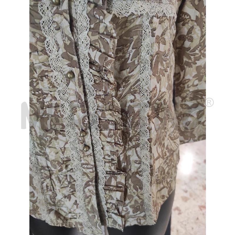 CAMICIA DONNA KAREN MILLEN MARRONE A FANTASIA TG. 38 | Mercatino dell'Usato Salerno torrione 3