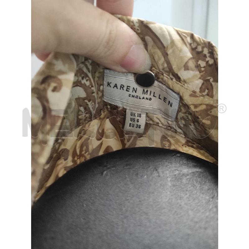 CAMICIA DONNA KAREN MILLEN MARRONE A FANTASIA TG. 38 | Mercatino dell'Usato Salerno torrione 4