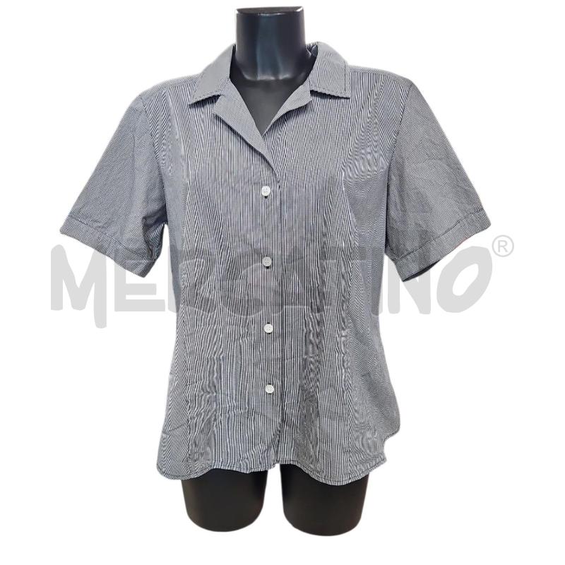 CAMICIA DONNA MARINA RINALDI QUADRETTI NERO TG.21 | Mercatino dell'Usato Salerno torrione 1