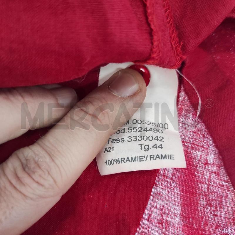 CAMICIA DONNA SEVENTY ROSSA TG. 44 RAMIE | Mercatino dell'Usato Salerno torrione 2