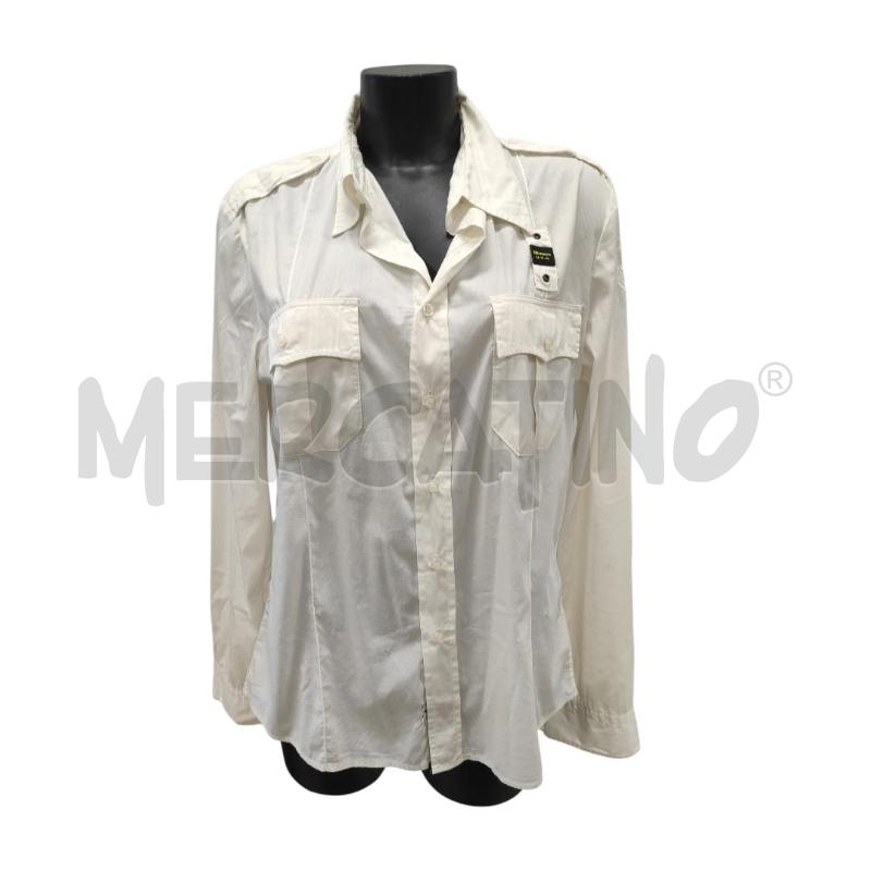 CAMICIA UOMO BLAUER BIANCA TG. L | Mercatino dell'Usato Salerno torrione 1