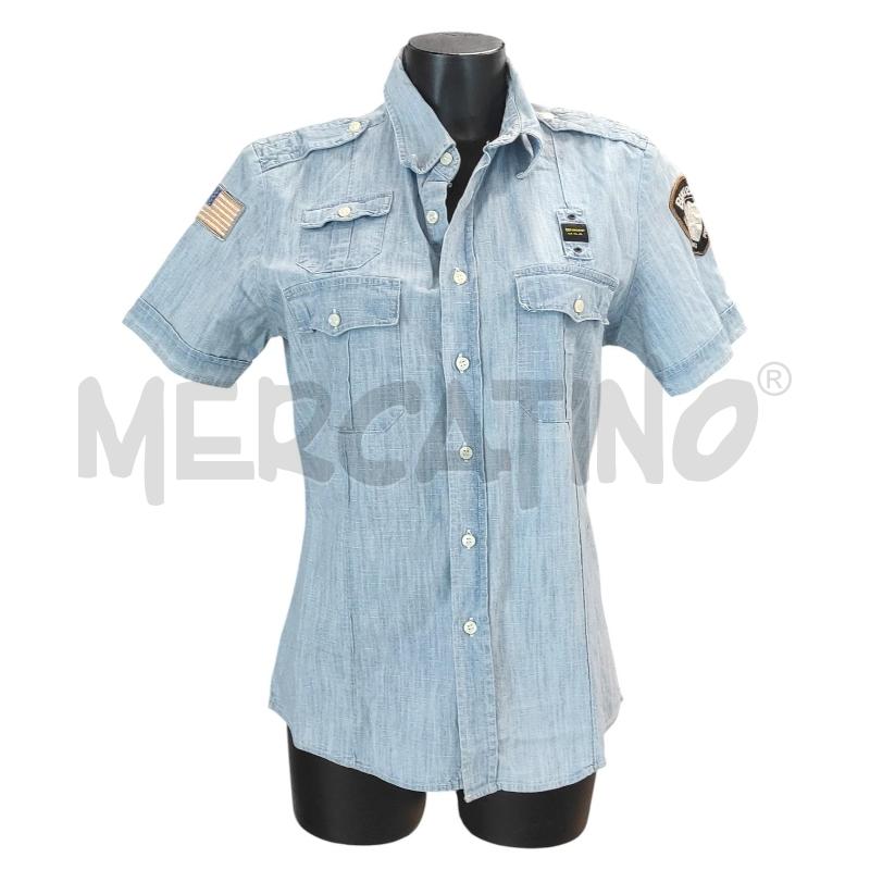CAMICIA UOMO BLAUER JEANS MANICHE CORTE TG.L | Mercatino dell'Usato Salerno torrione 1